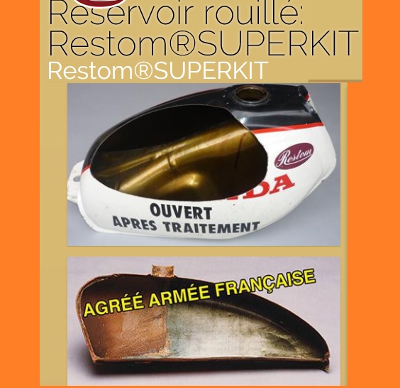 Kit Rénovation Anti Corrosion Restom Pour Réservoir Carburant 15 à 25L Moto Neuf - Auto - Foto 11